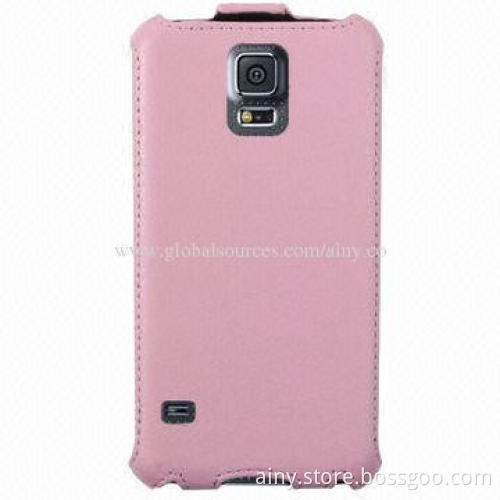 Ainy Natural Leather Case Heat-setting Professional Design for Samsung Galaxy i9600 S5